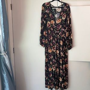 Oddy floral maxi dress size 3X 100%rayon